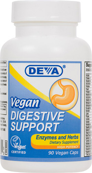 Deva Vegan Digestive Support - Enzymes & Herbs 90 VCAP