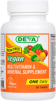 Deva Vegan 1-A Day Multi (Iron-Free) 90 tablet