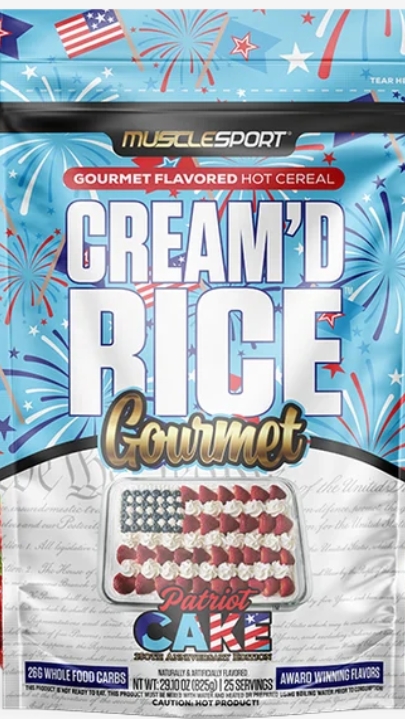 Muscle Sport Cream Of Rice Gourmet Patriot Cake 29oz Hot Cereal 25 Servings