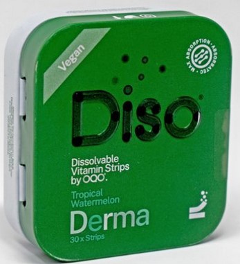 DISO Derma Dissolvable Supplement Strips Tropical Watermelon 30 strips
