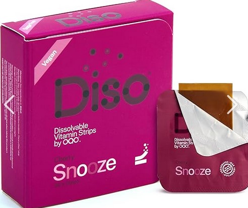 DISO Snooze Dissolvable Supplement Strips Cherry 30 strips