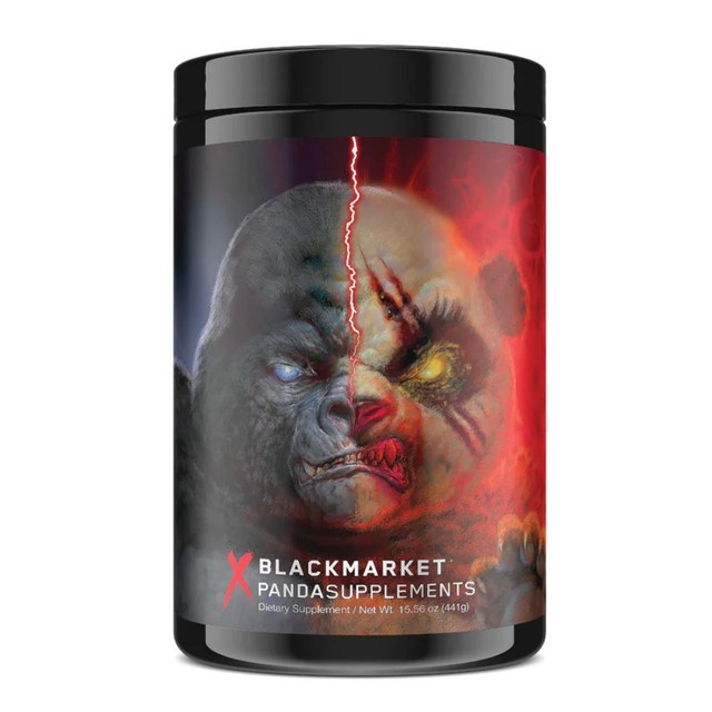 Panda Supplements Black Market Pre - Workout (Gorilla & Panda) 40 Servings Panda's Blood Flavor