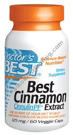 Doctors Best - Cinnamon Extract Cinnulin 60  vgc-TEMP OUT OF STOCK