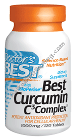 Doctors Best - Curcumin C3 Complex 1000mg 120 tab