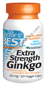 Doctors Best - Ginkgo Extra Strength 120mg 120 vgc