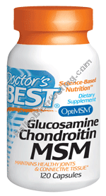 Doctors Best - Glucosamine/Chondroitin/MSM 120 cap