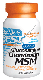 Doctors Best - Glucosamine/Chondroitin/MSM 240 cap