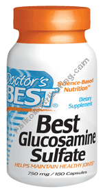 Doctors Best - Glucosamine Sulfate 750mg 180 cap