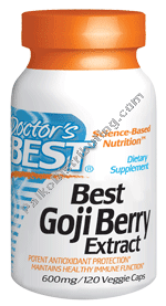 Doctors Best - Goji Berry Extract 120 vgc     TEMPORARILY UNAVAILABLE
