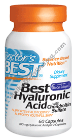 Doctors Best - Hyaluronic Acid w/Chondroitin Sulf 60 cap