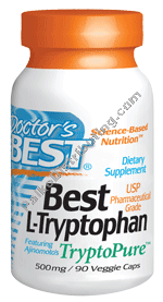 Doctors Best - L-Tryptophan 500 Mg 90 vgc