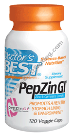 Doctors Best - PepZin GI Carnosine 37.5mg 120 vgc