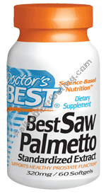 Doctors Best - Saw Palmetto Extract 320mg 60 sfg
