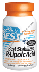 Doctors Best - Stabilized R-Lipoic Acid 100 mg 180 vgc-OUT OF STOCK