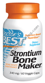 Doctors Best - Strontium Bone Maker 340mg 60 vgc-OUT OF STOCK