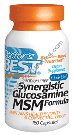 Doctors Best - Synergistic Glucosamine & MSM 180 cap