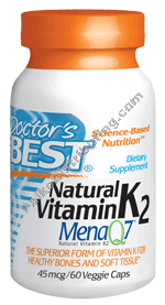 Doctors Best - Vitamin K2 60 vgc