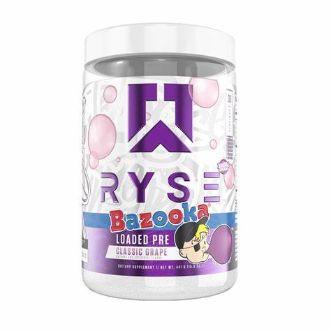 Ryse  Pre - Workout Classic Grape Bazooka Flavor 30 Servings