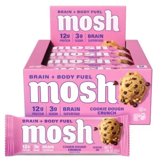 Mosh Cookie Dough Crunch 12g Protein 12 Bars