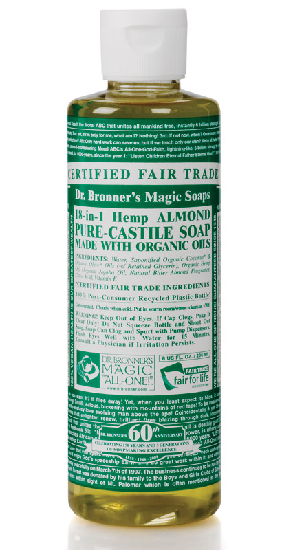 Dr. Bronner'S Magic Soaps Organic Castile Liquid Soap Almond 8 oz