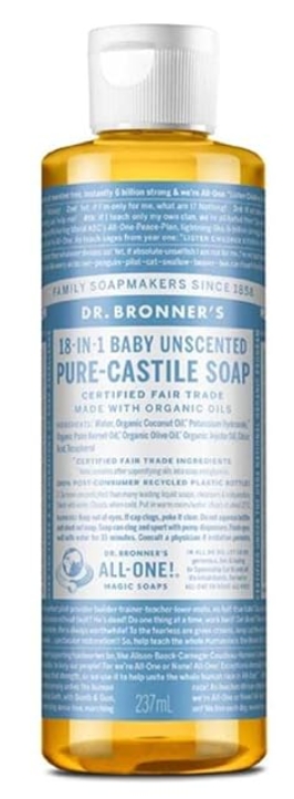 Dr. Bronner'S Magic Soaps Organic Castile Liquid Soap Baby Mild 8 oz
