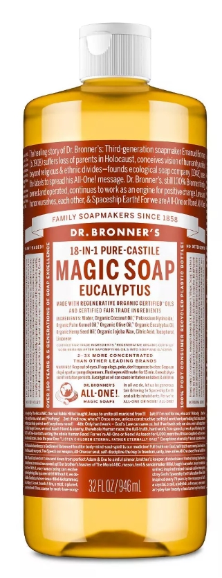 Dr. Bronner'S Magic Soaps Organic Castile Liquid Soap Eucalyptus 32 oz