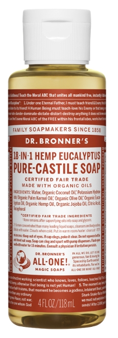 Dr. Bronner'S Magic Soaps Organic Castile Liquid Soap Eucalyptus 4 oz