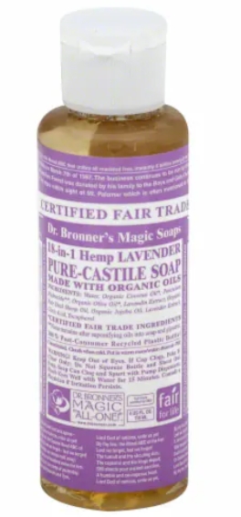 Dr. Bronner'S Magic Soaps Organic Castile Liquid Soap Lavender 4 oz
