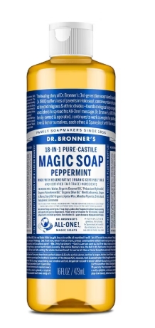 Dr. Bronner'S Magic Soaps Organic Castile Liquid Soap Peppermint 16 oz