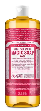 Dr. Bronner'S Magic Soaps Organic Castile Liquid Soap Rose 32 oz