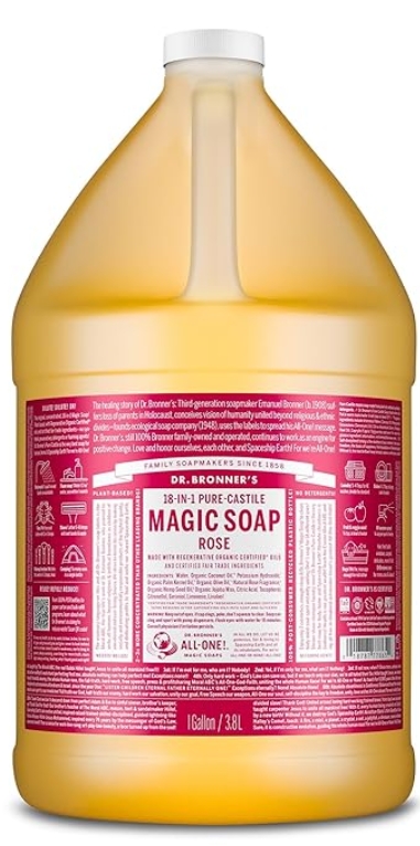Dr. Bronner'S Magic Soaps Organic Castile Liquid Soap Tea Tree 1 gal