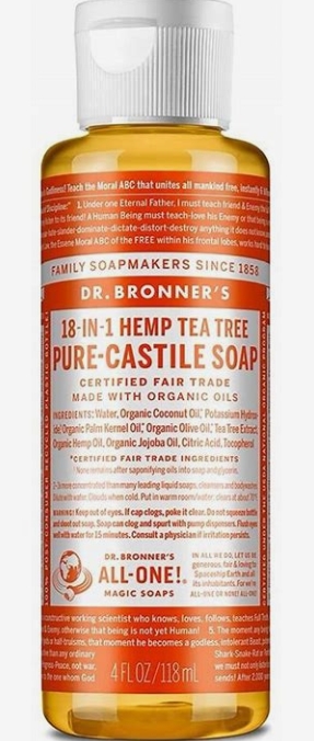 Dr. Bronner'S Magic Soaps Organic Castile Liquid Soap Tea Tree 4 oz
