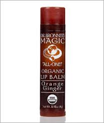 Dr. Bronner'S Magic Soaps Sun Dog's Organic Lip Balm Orange Ginger 0.15 oz