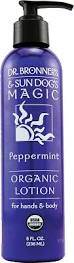 Dr. Bronner'S Magic Soaps Sun Dog's Organic Lotion Peppermint 8 oz