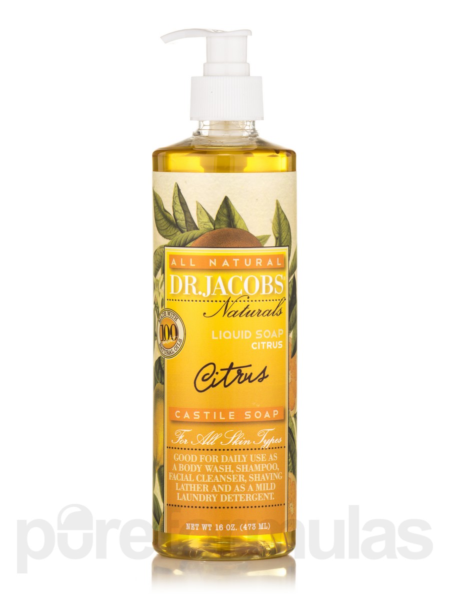 Dr. Jacobs Citrus Castile Liq Soap 16oz