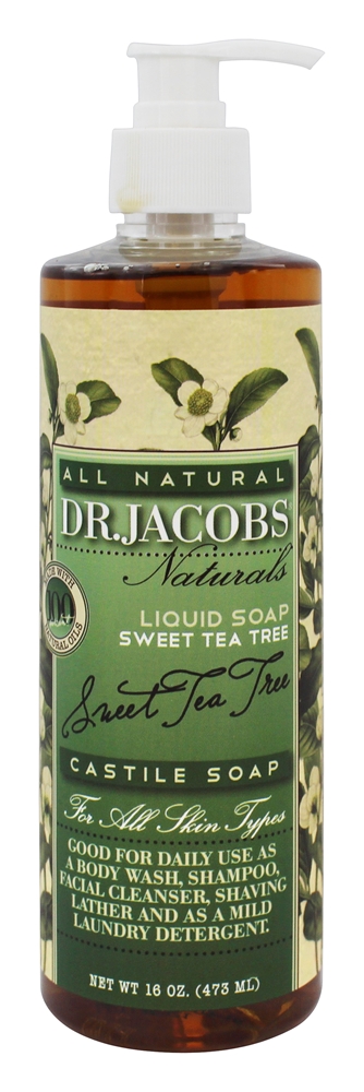 Dr. Jacobs Sweet Tea Tree Castile Liq Soap 16oz-OUT OF STOCK