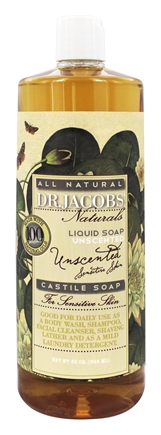 Dr. Jacobs Unscented Castile Liq Soap 32oz-UNAVAILABLE