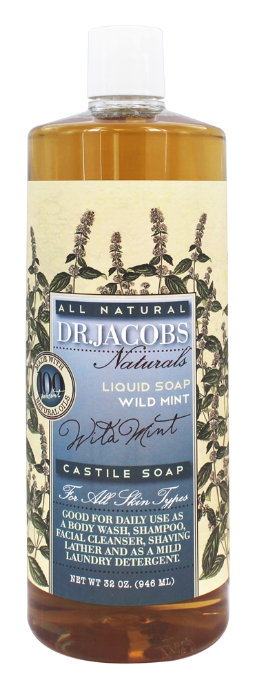 Dr. Jacobs Wild Mint Castile Liq Soap 32oz-UNAVAILABLE