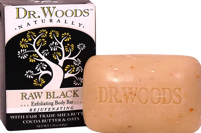 Dr.Wood - Bar Soap Exfoliating Black 5.25 Oz