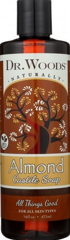Dr.Wood - Castile Soap Liquid Almond 16 Oz