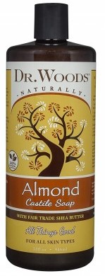 Dr.Wood - Castile Soap Liquid Almond with Shea Butter 32 Oz