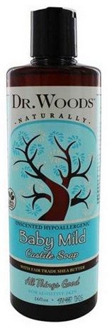 Dr.Wood - Castile Soap Liquid Baby Mild with Shea Butter 16 Oz