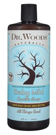 Dr.Wood - Castile Soap Liquid Baby Mild with Shea Butter 32 Oz