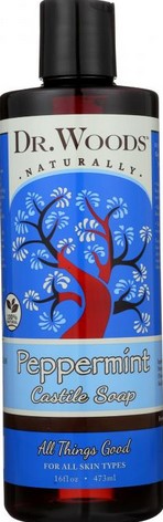 Dr.Wood - Castile Soap Liquid Peppermint 16 Oz