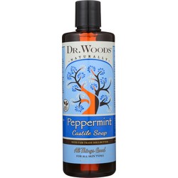 Dr.Wood - Castile Soap Liquid Peppermint with Shea Butter 16 Oz