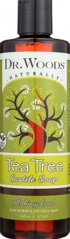 Dr.Wood - Castile Soap Liquid Tea Tree 16 Oz