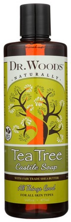 Dr.Wood - Castile Soap Liquid Tea Tree with Shea Butter 16 Oz