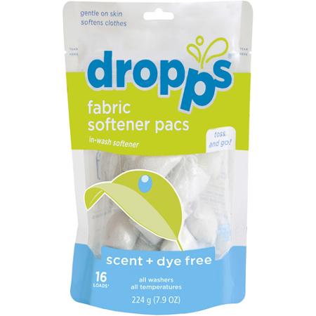 Dropps Fabric Softener Pacs + Enhancer Scent & Dye Free 16ct