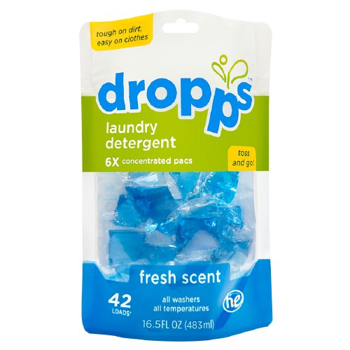 Dropps Laundry Detergent Pacs Fresh Scent 42ct