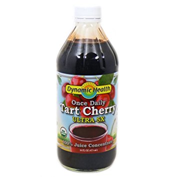 Dynamic Health Ultra Tart Cherry Certified Organic 5x, Liquid (Glass Bottle) 16oz